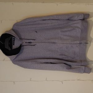 NAUTICA Men's Gray Zip Up Hoodie, XXL